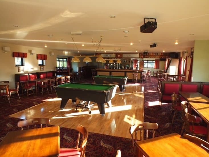 Inside Crawley Rugby Football Club clubhouse